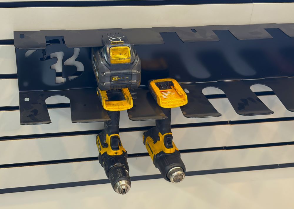 Heavy-Duty Wall Mount Storage Rack for DEWALT® 20V/60V Tools & Batteries